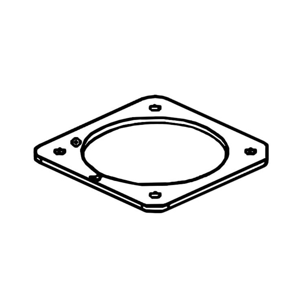 Angled view of MowRo Height Adjustment Press Plate for RM24