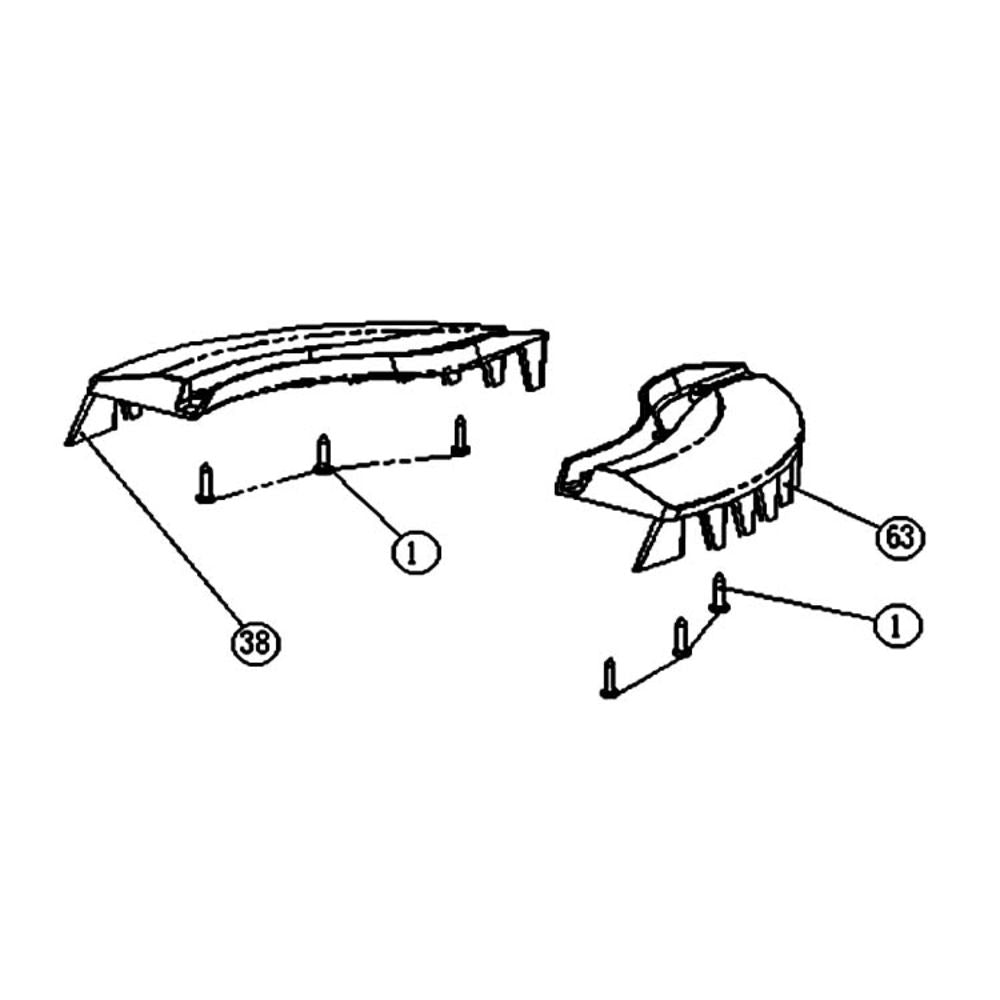 Angled view of MowRo Comb Board Assembly for RM18