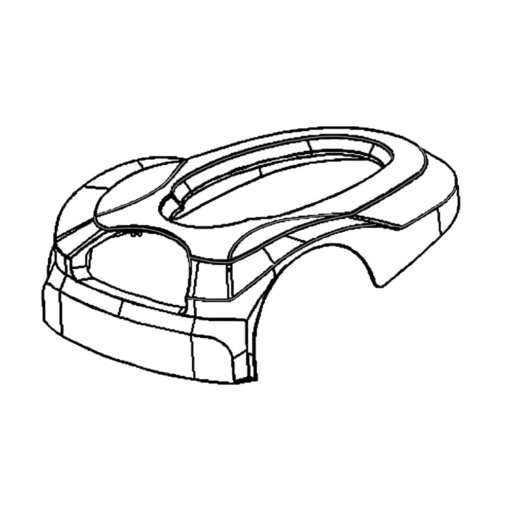 Angled view of MowRo Outer Cover Assembly for RM18