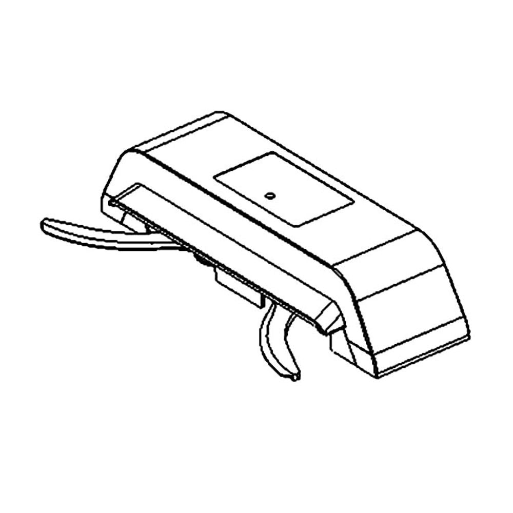 Angled view of Upper cover for RM24 charging base