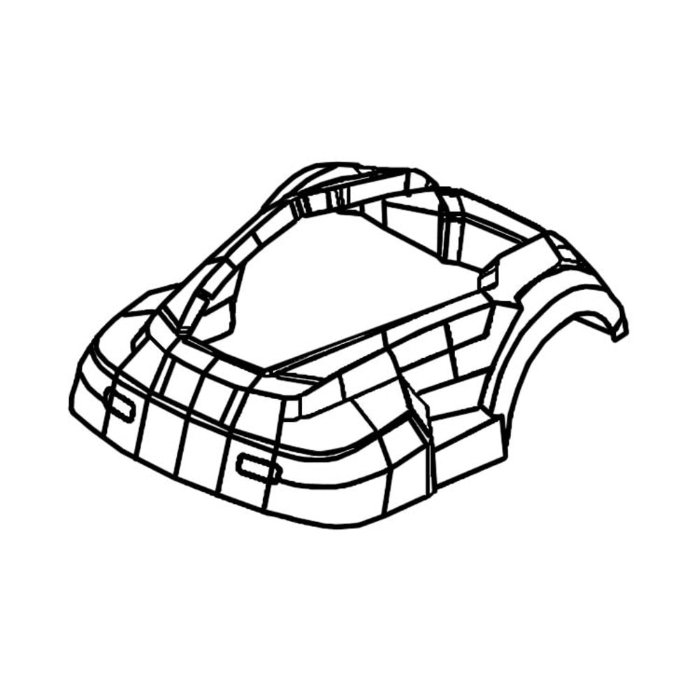Angled view of MowRo Outer Cover Assembly for RM24