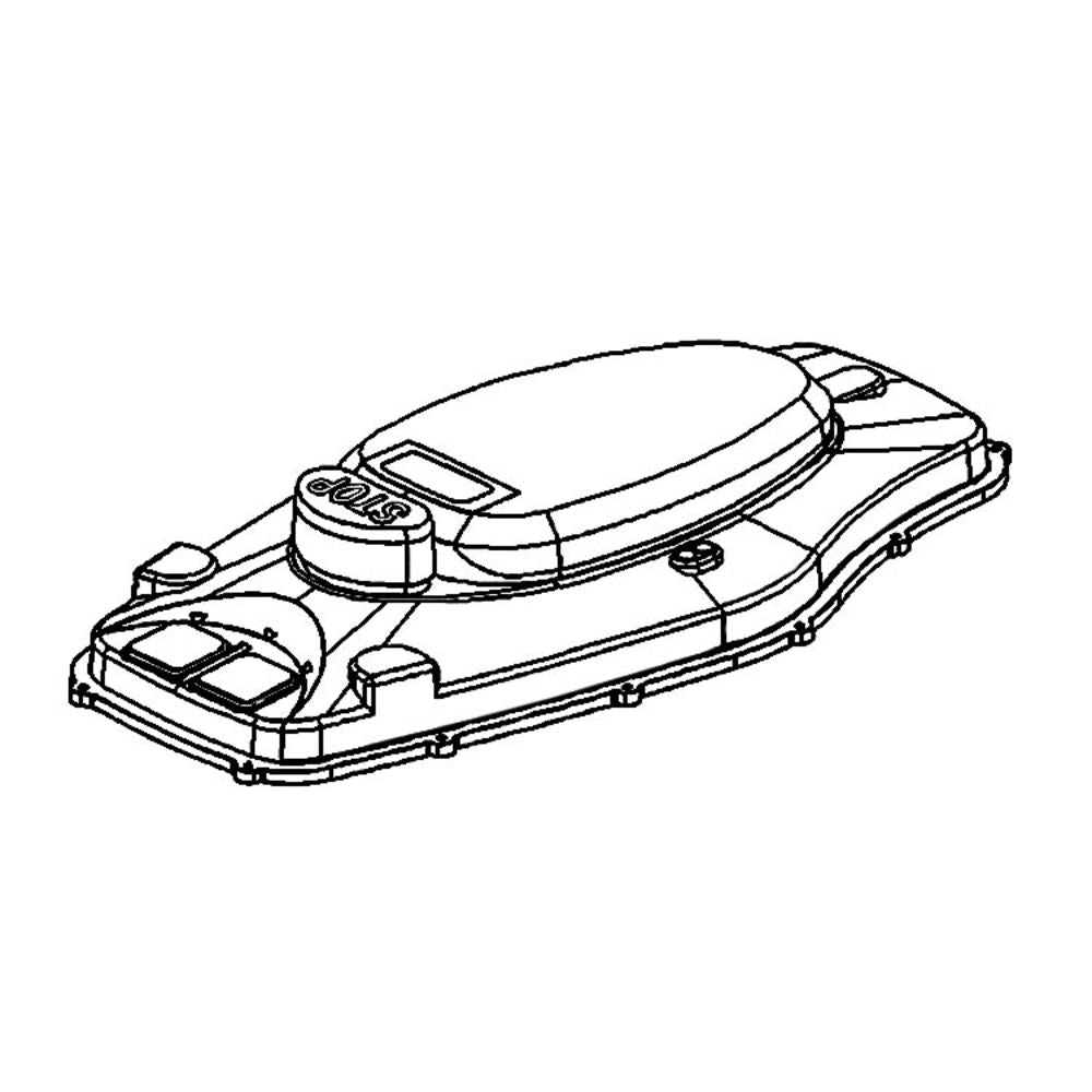 Angled view of MowRo Upper Cover Assembly for RM18
